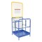 Vestil Work Plat w/84" Back, Dual Ent, 36x36, 33-3/8 in. W, 33-3/8 in. D, 1,000 lb. Load Capacity WP-3636-84B-DD - alternate 1